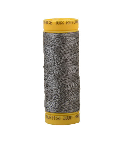 Bobine fil à broder 100% viscose 200m - Gris Moyen C166