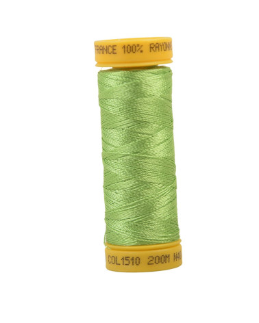 Spule aus 100 % Viskose-Stickgarn, 200 m – Pistaziengrün C510