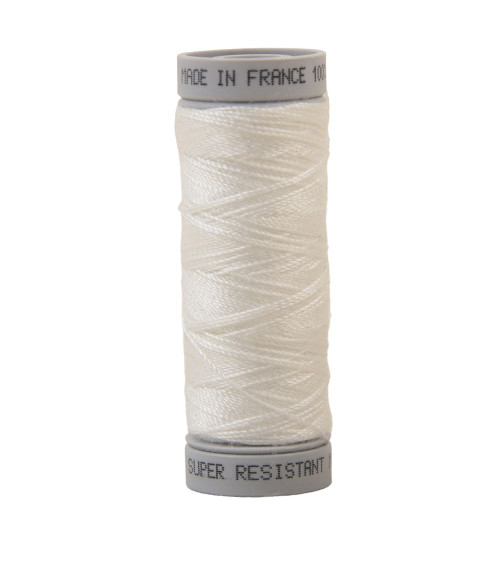 Fil super résistant polyester 50m - Blanc grege C400