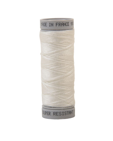 Super strong polyester thread 50m - White grege C400