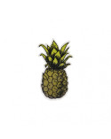 Ecusson thermocollant Ananas vintage vert 6cm x 3,5cm