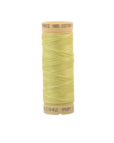 90m cotton thread spool made in France - Chartreuse green C42