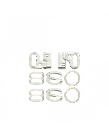 Transparent bra fastener set