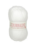 Lot de 2 pelotes de laine layette tourmaline blanc