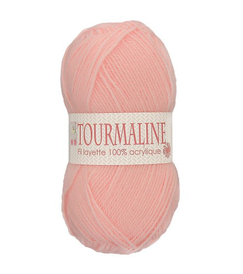 Lot de 2 pelotes de laine layette tourmaline rose layette