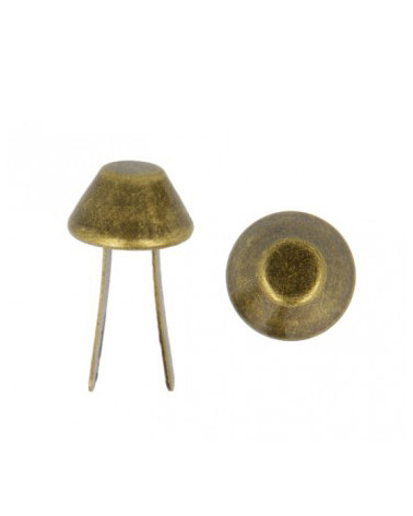 Set di 4 cursori per borse color oro antico 15 mm