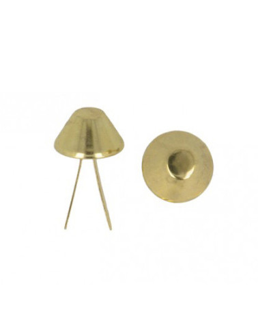 Set mit 4 goldfarbenen Taschenpolstern 15 mm
