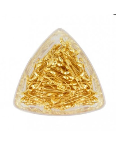 Boîte de 216 épingles de sûreté or 2,8cm