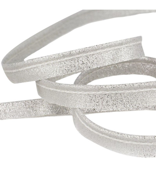 25m spool Silver metallic piping 5mm