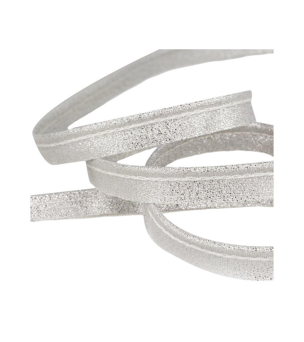25m spool Silver metallic piping 5mm