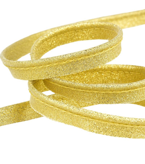 25m spool 5mm gold metallic piping