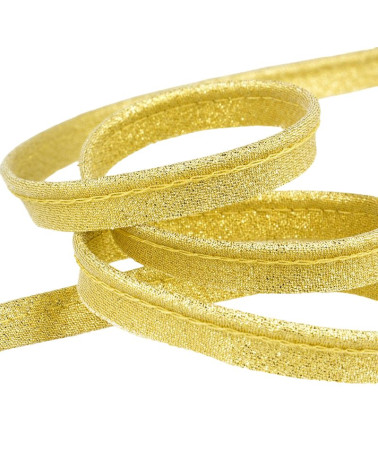 25m spool 5mm gold metallic piping