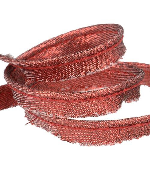 25m spool Red metallic piping 5mm