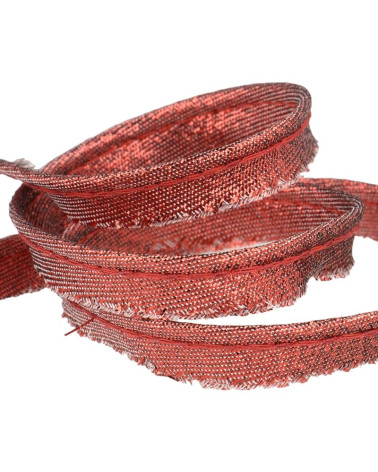25-m-Spule. Rote Metallpaspelierung, 5 mm