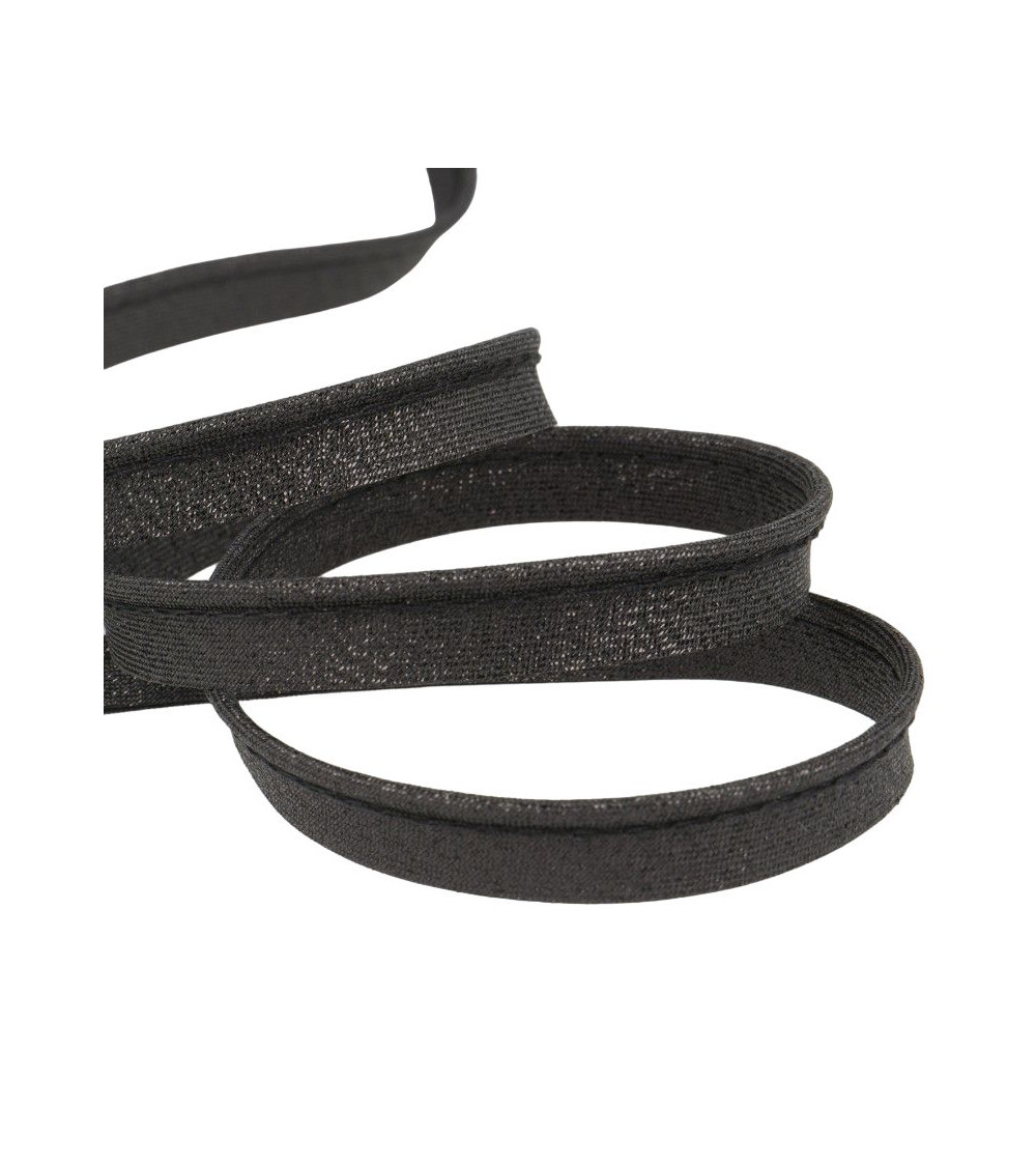 25-m-Spule. Schwarze Metallpaspelierung, 5 mm