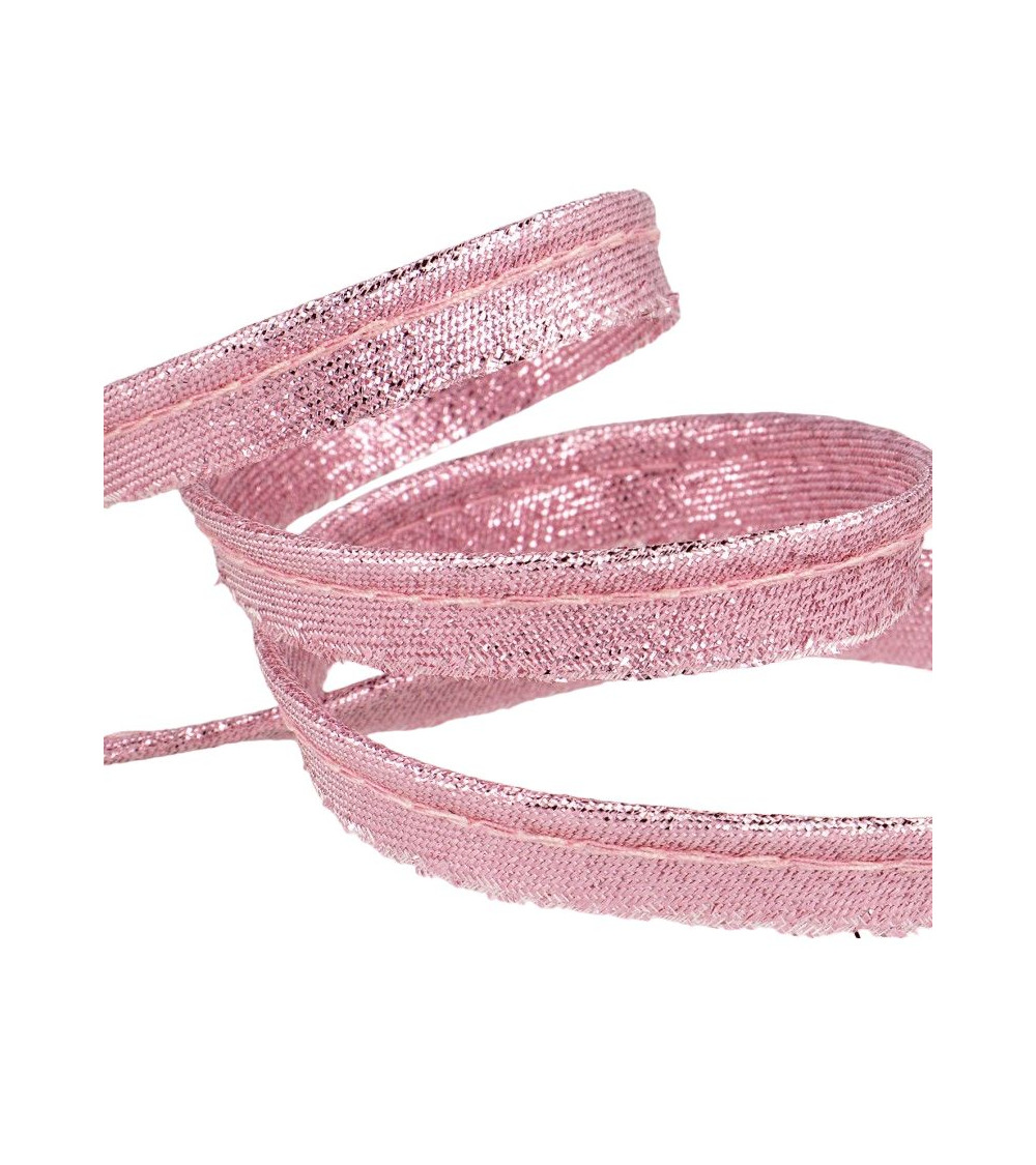 25m spool Light pink metallic piping 5mm