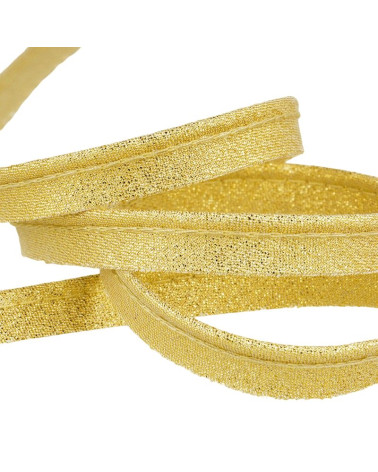25-m-Spule. Dunkelgoldene Metallic-Paspelierung, 5 mm