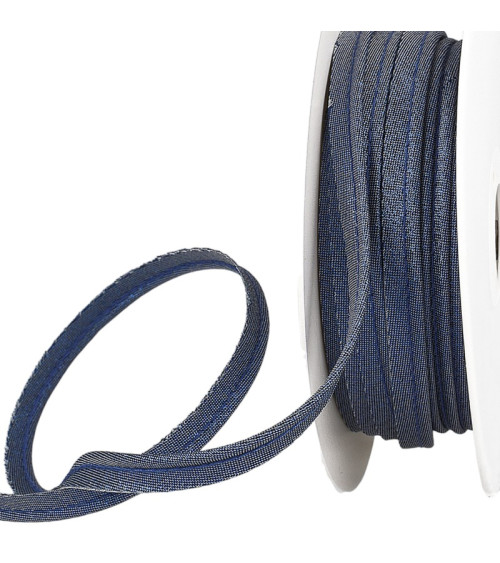 25m spool Navy blue metallic piping 10mm