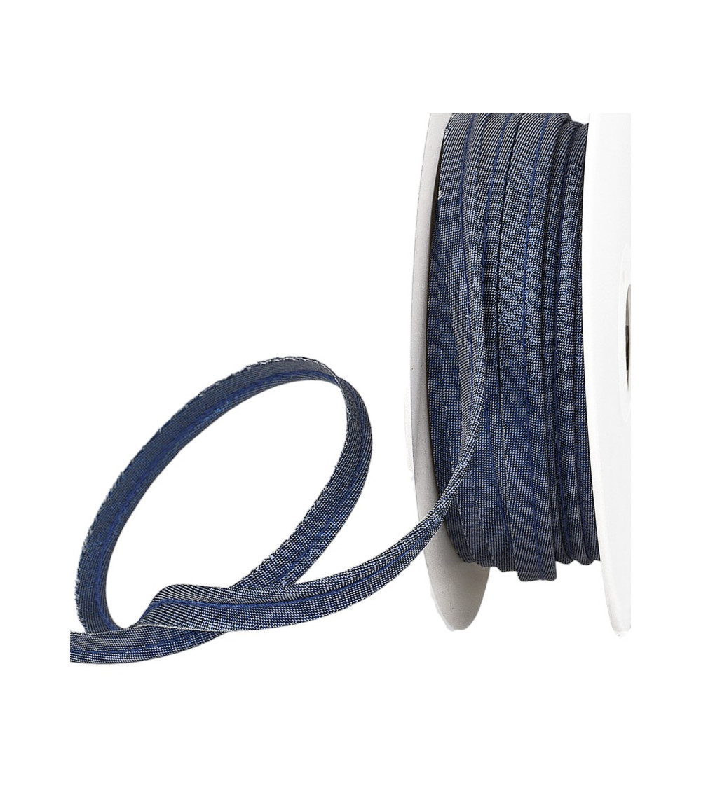 25m spool Navy blue metallic piping 10mm
