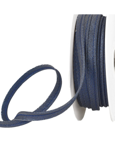 25m spool Navy blue metallic piping 10mm