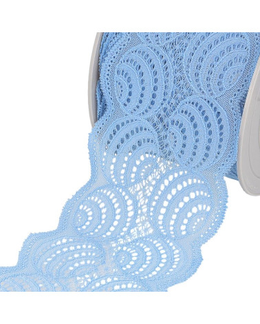 Bobina 15m Cordón elástico Azul lavanda 100mm