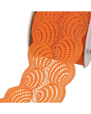 Spool 15m Elastic Lace Orange 100mm
