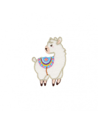 Tappeto blu toppa termoadesiva Lama 6 cm x 3,5 cm