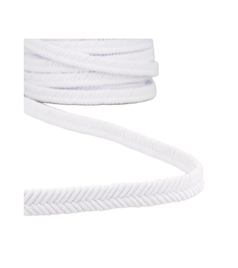 15m reel of 15mm white herringbone braid