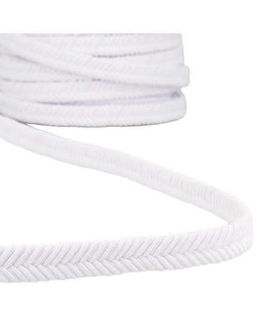 15m reel of 15mm white herringbone braid