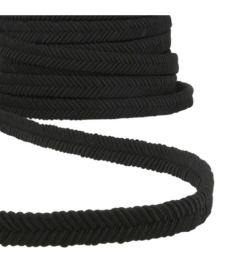 15m reel Black herringbone braid 15mm