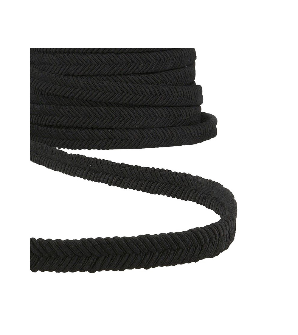 15m reel Black herringbone braid 15mm