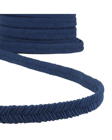 15-m-Rolle Marineblaues Fischgrätengeflecht, 15 mm