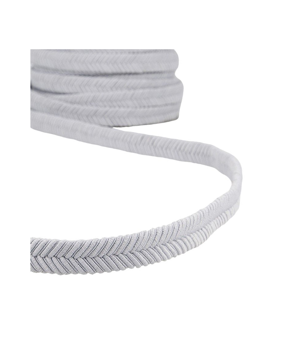 15-m-Rolle Hellgraues Fischgrätengeflecht, 15 mm