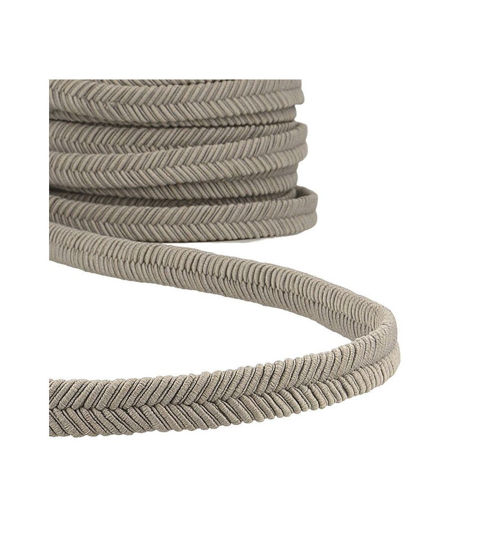 15-m-Rolle Mittelgraues Fischgrätengeflecht, 15 mm