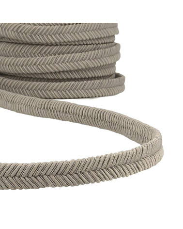 15-m-Rolle Mittelgraues Fischgrätengeflecht, 15 mm