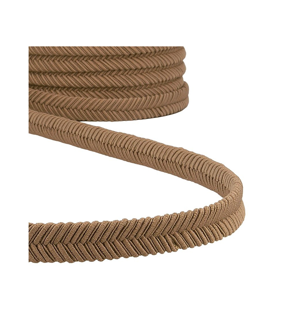 15m reel of dark beige herringbone braid 15mm