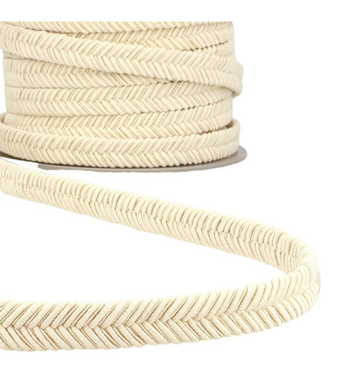 15m reel Ecru herringbone braid 15mm
