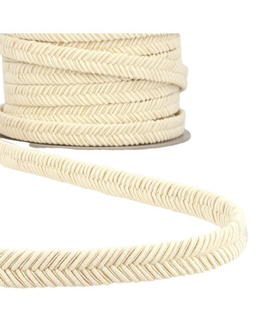 15m reel of ecru herringbone braid 15mm