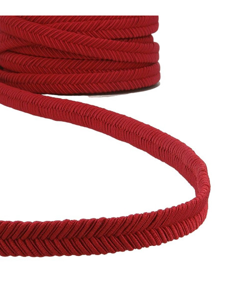 15m reel Burgundy herringbone braid 15mm