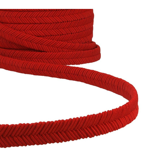 15m reel Red herringbone braid 15mm