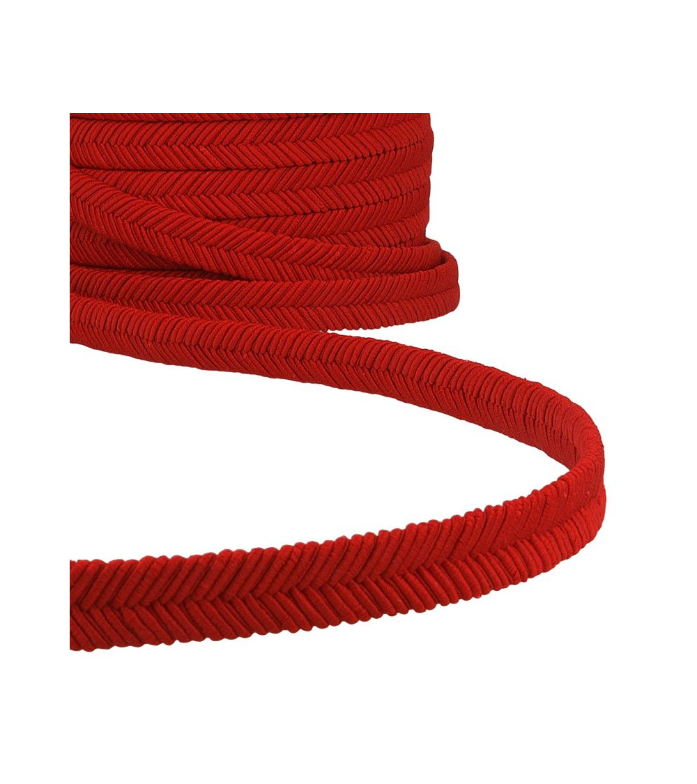 15m reel of 15mm red herringbone braid