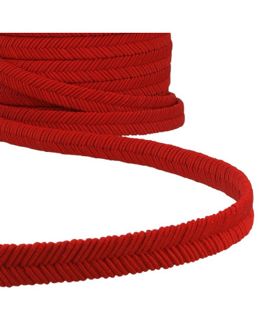 15m reel of 15mm red herringbone braid