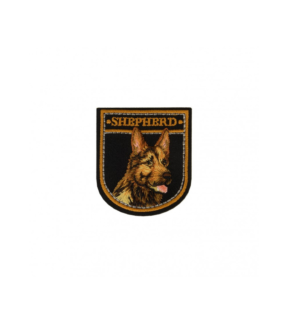 German Shepherd iron-on badge 5cm x 5cm