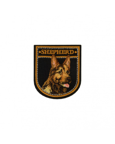 German Shepherd iron-on patch 5cm x 5cm