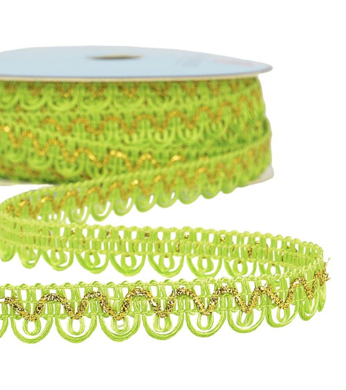 25m spool Galon dress metallic thread Anise green 14mm