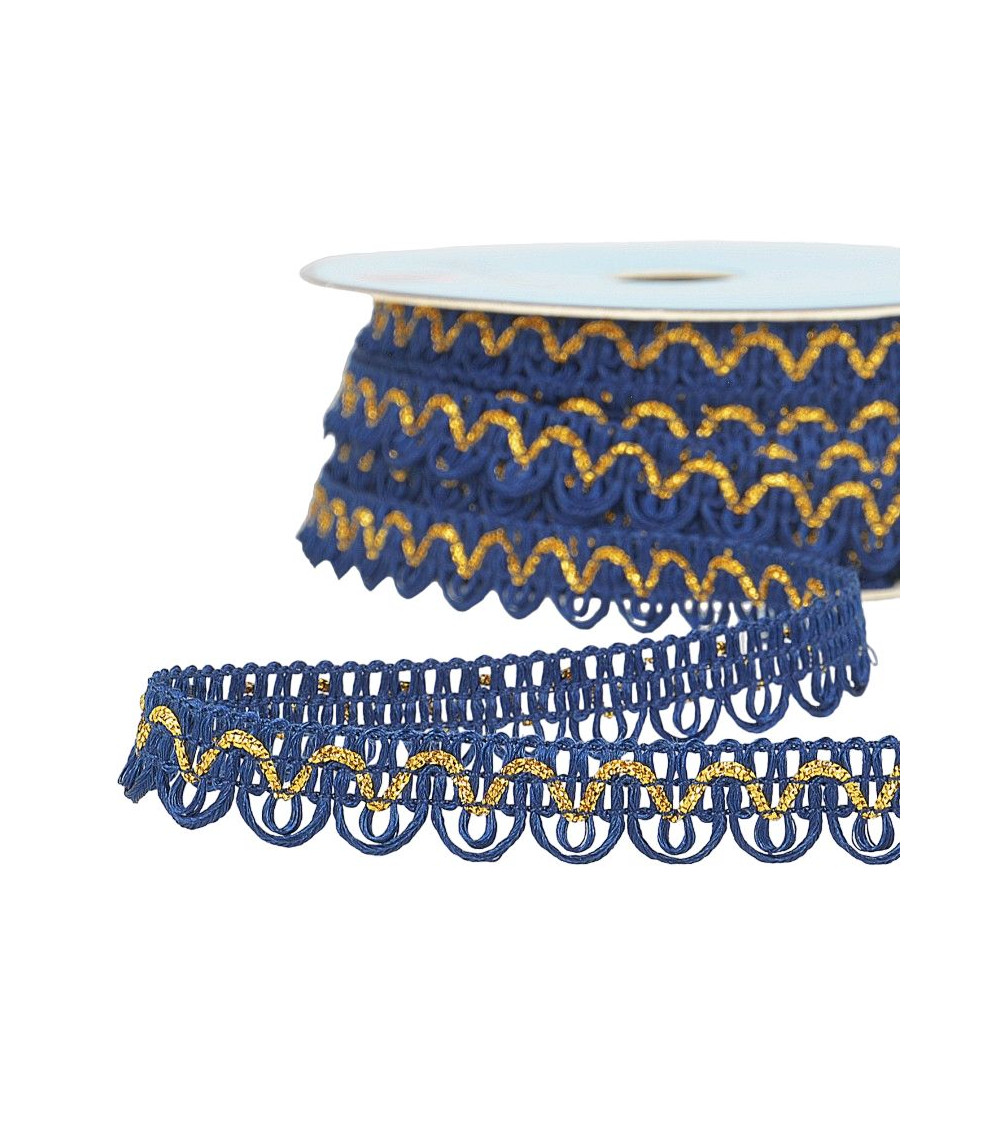 25m spool Galon dress metallic thread Navy blue 14mm