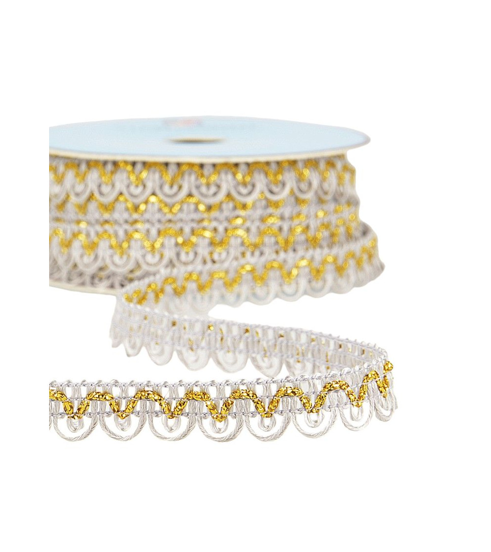 25m spool Galon dress metallic thread Light Gray 14mm