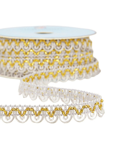 25m spool Galon dress metallic thread Light Gray 14mm