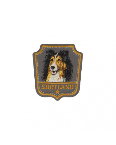 Shetland iron-on badge 5cm x 5cm