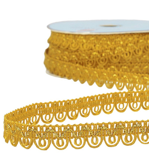 25m spool Galon dress metallic thread Copper 14mm